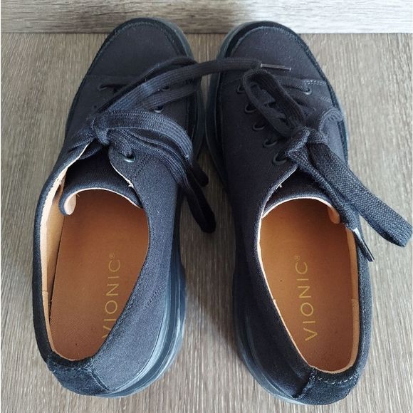 Vionic Black Chunky Sole Sneakers - Picture 6 of 10